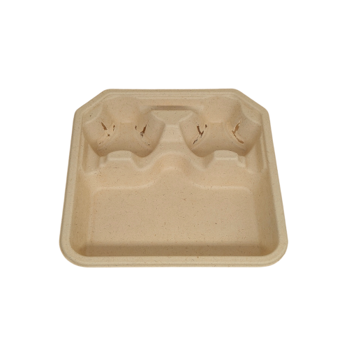 Dual Cup Carrier - with food tray